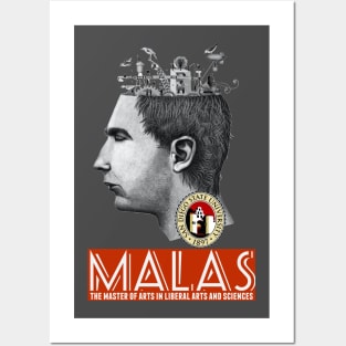 MALAS Transparent Logo (Alternate) Posters and Art